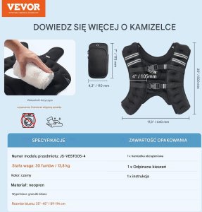 Kamizelka obciążeniowa 13,8  kg 6