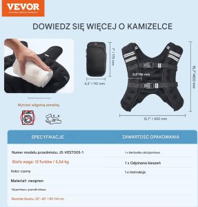 Kamizelka obciążeniowa 5,5 kg 2