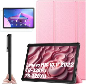 Etui na tablet Lenovo Tab M10 3gen 3 GEN 10.1 2022 TB328FU TB328XU obudowa Case Alogy Book Cover Różowe 16