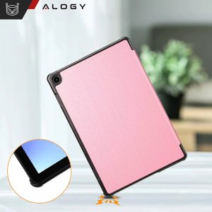 Etui na tablet Lenovo Tab M10 3gen 3 GEN 10.1 2022 TB328FU TB328XU obudowa Case Alogy Book Cover Różowe 6