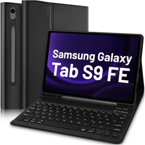 Etui z klawiaturą z miejscem na rysik do Samsung Galaxy Tab S9 FE 10.9" Alogy Keyboard Case Czarne 1