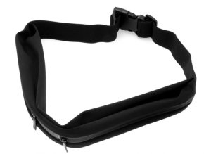 Fixed Sportbelt Duo - Uniwersalny pas sportowy dla biegaczy czarny 5