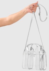 Case-Mate Micro Tote Bag - Wodoodporna torba na ramię (Silver Chrome/Clear) 2