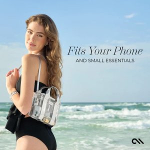 Case-Mate Micro Tote Bag - Wodoodporna torba na ramię (Silver Chrome/Clear) 3