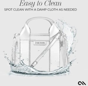 Case-Mate Micro Tote Bag - Wodoodporna torba na ramię (Silver Chrome/Clear) 8