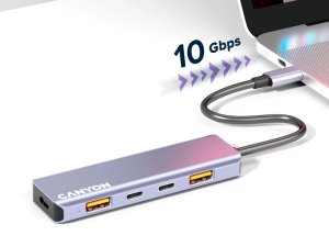 CANYON hub DS-18 5in1 USB-C Grey 2