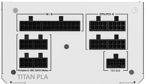 Montech Titan PLA 750W - 80 PLUS & Cybenetics Platinum, modular, PCIe 5.1 - 750 Watt, weiß 3