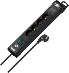 BRENNENSTUHL LISTWA ZASILAJĄCA “PREMIUM-LINE“ 4 GN 3M CZARNA, USB-C PD 30W, USB-A 18W 6