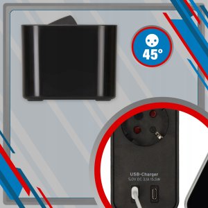 Listwa zasilająca Hama BRENNENSTUHL LISTWA ZASILAJĄCA “ECOLOR*“ 4 GN 1,5M CZARNA 2XUSB-C 15,5W 7