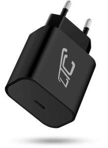Ładowarka sieciowa LTC LXQC24, USB-C 3A PD 20W, czarna 1