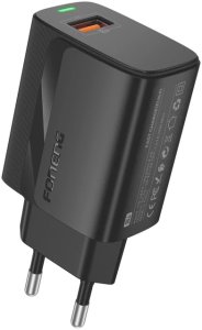 Ładowarka Foneng FONENG ładowarka sieciowa EU64 18W 1xUSB QC3.0 + kabel USB-C Czarny standard 3