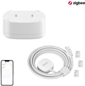 Zestaw czujnik zalania/wycieku wody ZigBee SONOFF SNZB-05P + Kabel WLDC200 1