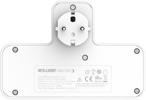 Listwa zasilająca Beline                 z podświetleniem LED 2xUSB-A/USB-C/2xAC biały 5