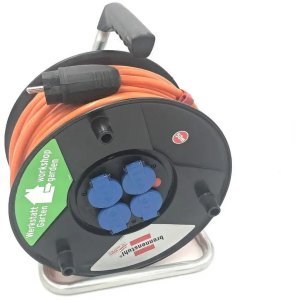 Przedłużacz bębnowy Brennensthul Akyga AK-CR-06 bryzgoszczelny 4 gniazda 3x1.5 mm IP44 50 m 1
