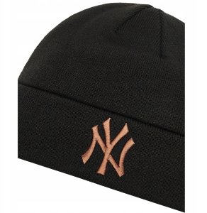 New Era League Essential New York Yankees Beanie Hat 60580722 Czarne OSFM 3