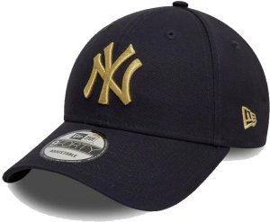 Czapka NEW ERA z daszkiem NYY Metallic 9FORTY Cap Granatowa 1
