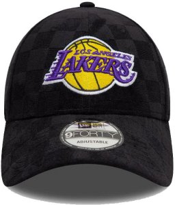 New Era Czapka z daszkiem NEW ERA LA Lakers Tonal Check 9FORTY czarna 2