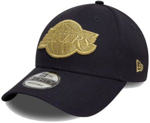 Czapka z daszkiem NEW ERA LA Lakers Metallic 9FORTY Cap Granatowa 1