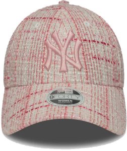 New Era Czapka z daszkiem NEW ERA NYY Womens Tweed  9FORTY różowa 2
