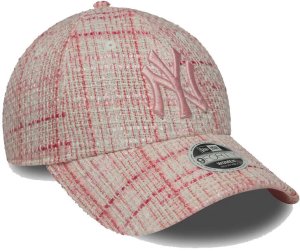 New Era Czapka z daszkiem NEW ERA NYY Womens Tweed  9FORTY różowa 3