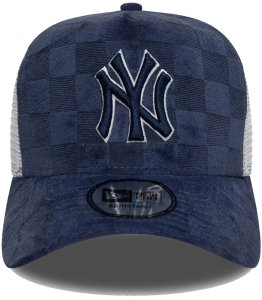 Czapka Trucker NEW ERA z daszkiem NYY Tonal Check 9FORTY A-Frame 2