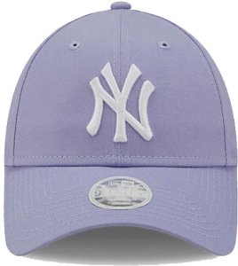 Czapka damska NEW ERA z daszkiem NYY League 9FORTY fioletowa 2
