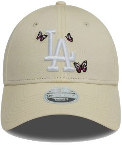 Czapka z daszkiem NEW ERA LA Dodgers Womens Icon 9FORTY kremowa 2