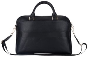 Bag Guess Grained Zipper Pocket Triangle Logo 15" black 8