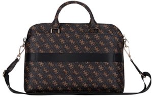 Bag Guess New 4G Zipper Pocket Triangle Logo 15" black 7