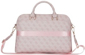 Bag Guess 4G Zipper Pocket Triangle Logo 15" pink 2