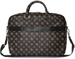 Bag Guess 4G Peony Front Pocket Zipper Triangle Logo 16" black 2