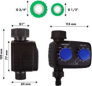 GreenBlue Elektroniczny sterownik nawadniania , programator, zasilanie 2x 1,5V AA, GB391 8