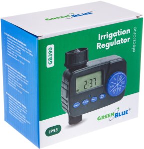 GreenBlue Elektroniczny sterownik nawadniania programator zasilanie 2x1,5V AA GB390 7