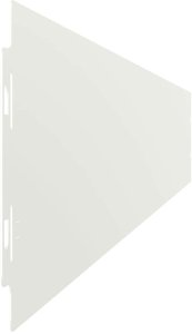 vidaXL Obrzeża trawnikowe 10 szt. Białe Stal walcowana na zimno 5