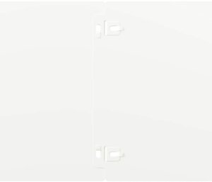 vidaXL Obrzeża trawnikowe 10 szt. Białe Stal walcowana na zimno 7