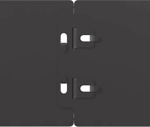 vidaXL Obrzeża trawnikowe 50 szt. Czarne Stal walcowana na zimno 7