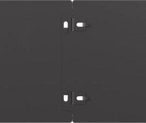 vidaXL Obrzeża trawnikowe 50 szt. Czarne Stal walcowana na zimno 7