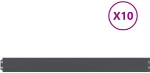 vidaXL Obrzeża trawnikowe 10 szt. Antracyt Stal walcowana na zimno 2