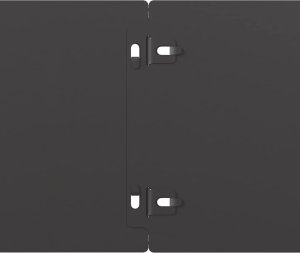 vidaXL Obrzeża trawnikowe 10 szt. Czarne Stal walcowana na zimno 7