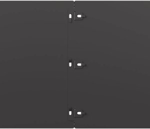 vidaXL Obrzeża trawnikowe 10 szt. Czarne Stal walcowana na zimno 6