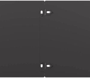 vidaXL Obrzeża trawnikowe 30 szt. Czarne Stal walcowana na zimno 7