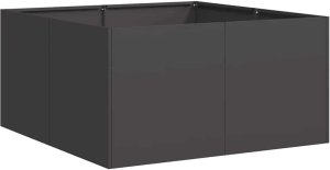 vidaXL Doniczka Czarna 80x80x40 cm Stal cold rolled 2