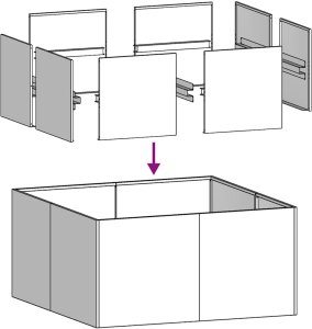 vidaXL Doniczka Czarna 80x80x40 cm Stal cold rolled 6