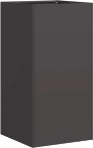 vidaXL Doniczka Czarna 40x40x80 cm Stal cold rolled 2