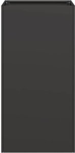 vidaXL Doniczka Czarna 40x40x80 cm Stal cold rolled 4