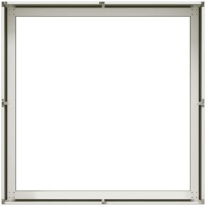 vidaXL Doniczka Biała 80x80x30 cm Stalowa 5