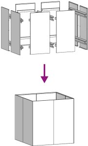 vidaXL Doniczka Biała 80x80x80 cm Stalowa 6