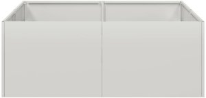 vidaXL Doniczka 80x80x30 cm Stal nierdzewna 4