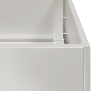 vidaXL Doniczka 80x80x30 cm Stal nierdzewna 7