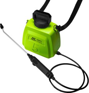 NO PEST Opryskiwacz Elektryczny Automatyczny Ciśnieniowy 5L ze Stalową Lancą i Regulowaną Dyszą Spryskiwacz do Oprysków "Gardenblast Precision" 6